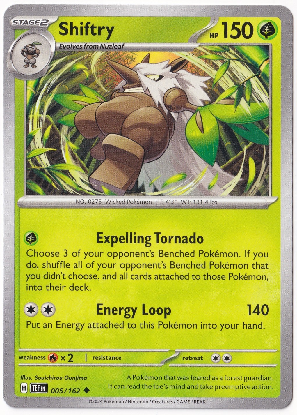 Temporal ForcesShiftry 005/162 - Temporal Forces - Pokemon Kartı (Mint)
