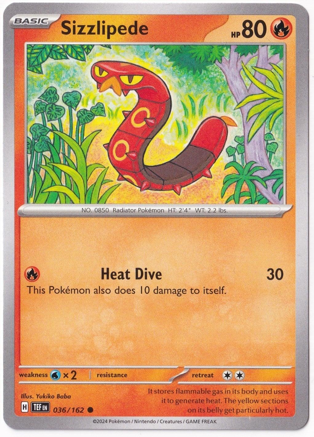 Temporal ForcesSizzlipede 036/162 - Temporal Forces - Pokemon Kartı (Mint)