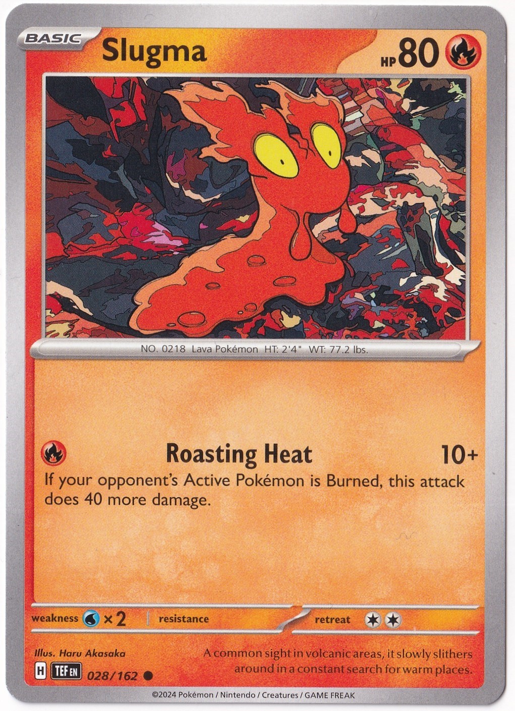 Temporal ForcesSlugma 028/162 - Temporal Forces - Pokemon Kartı (Mint)