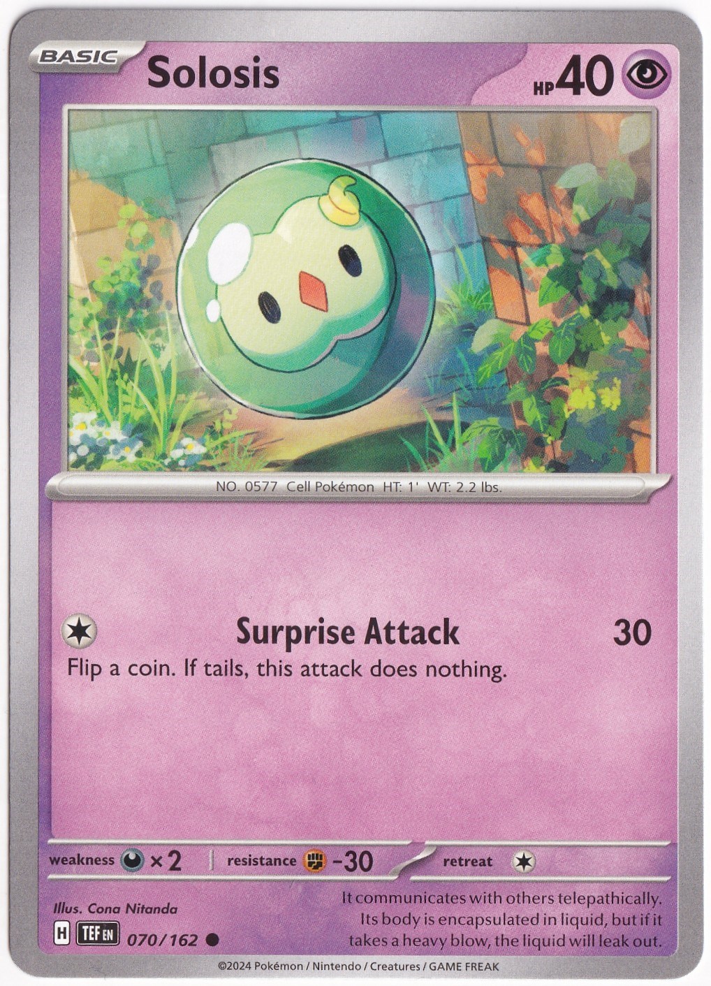 Temporal ForcesSolosis 070/162 - Temporal Forces - Pokemon Kartı (Mint)