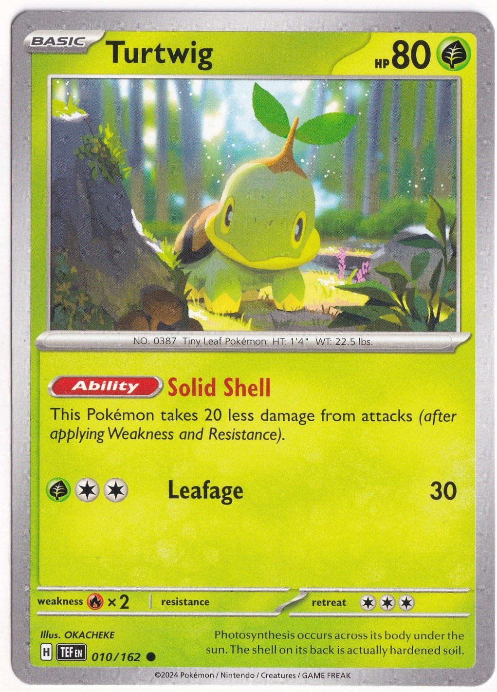 Temporal ForcesTurtwig 010/162 - Temporal Forces - Pokemon Kartı (Mint)