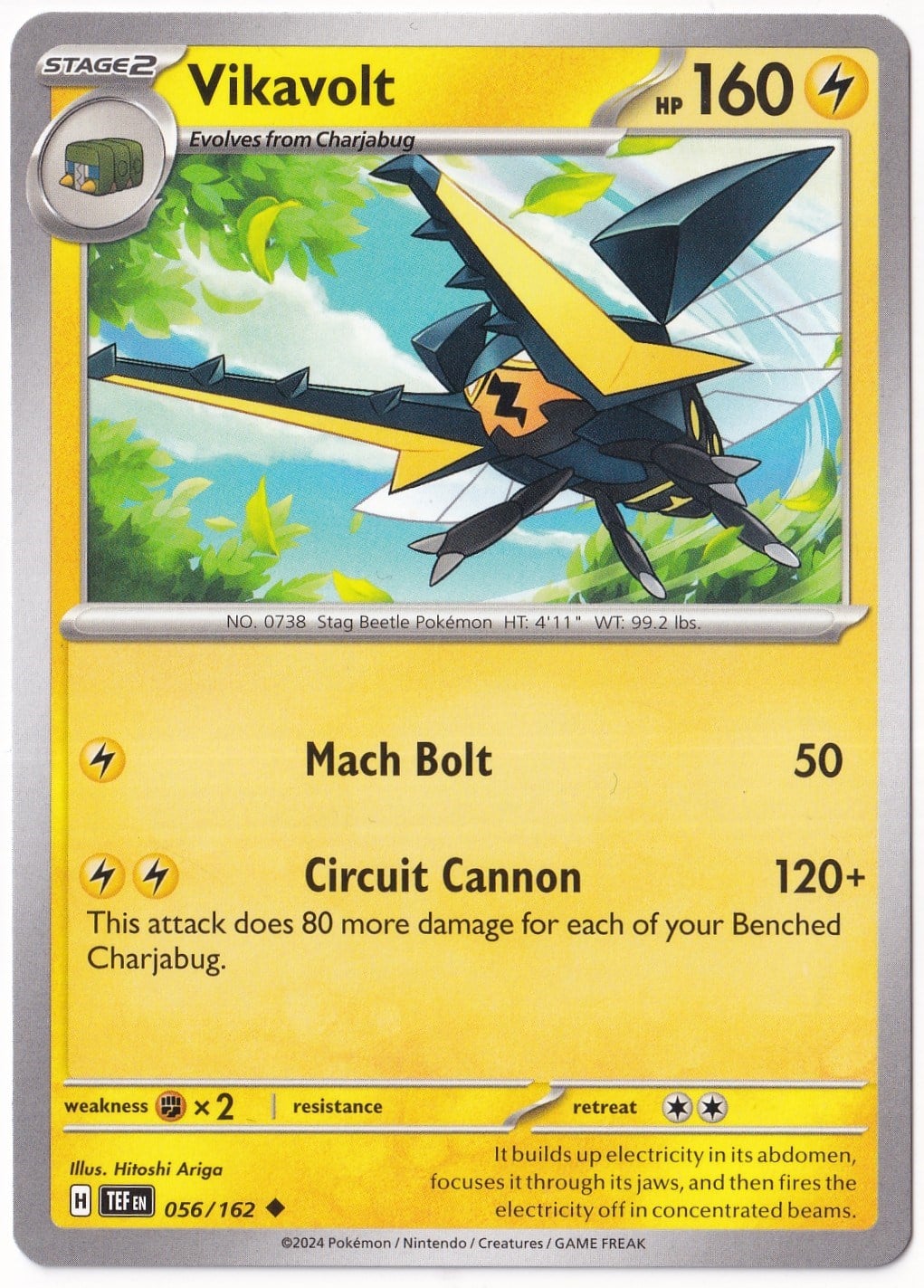 Temporal ForcesVikavolt 056/162 - Temporal Forces - Pokemon Kartı (Mint)