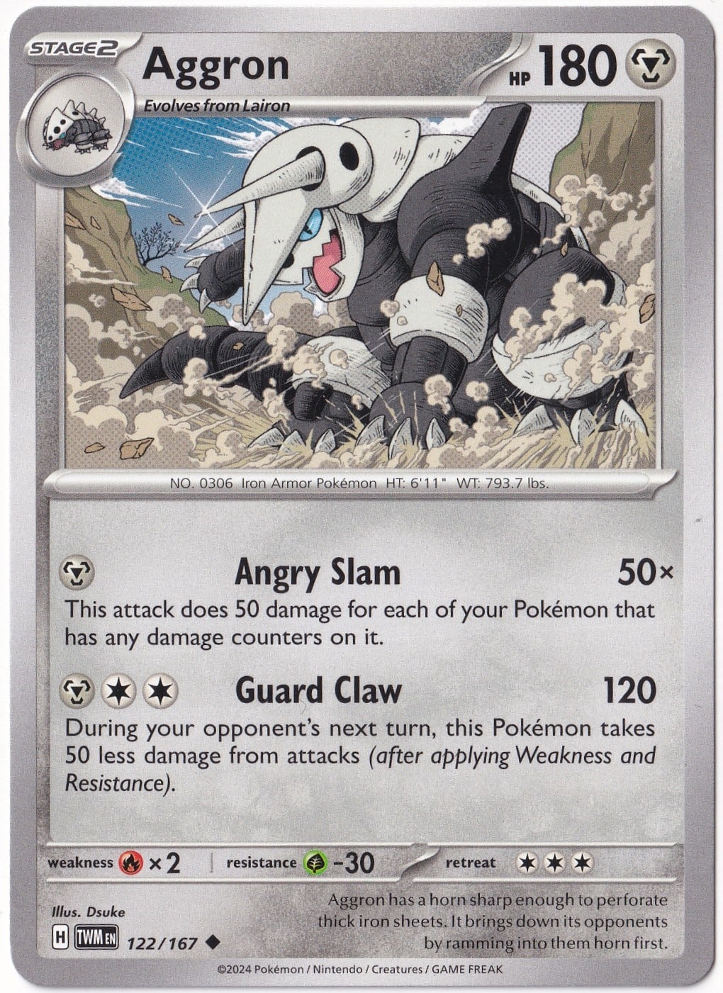 Twilight MasqueradeAggron 122/167 - Twilight Masquerade - Pokemon Kartı (Mint)