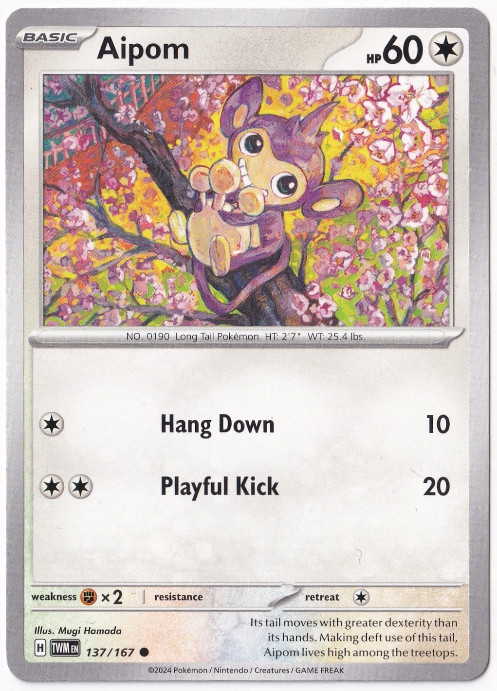 Twilight MasqueradeAipom 137/167 - Twilight Masquerade - Pokemon Kartı (Mint)