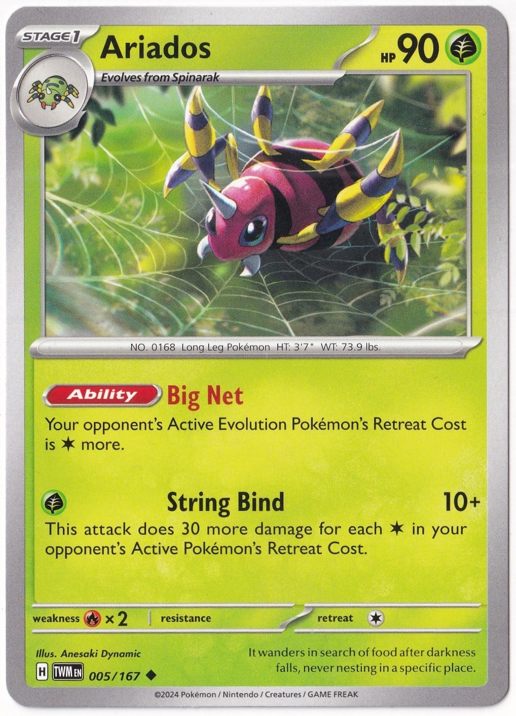 Twilight MasqueradeAriados #5 Pokemon Twilight Masquerade Pokemon Oyun Kartı
