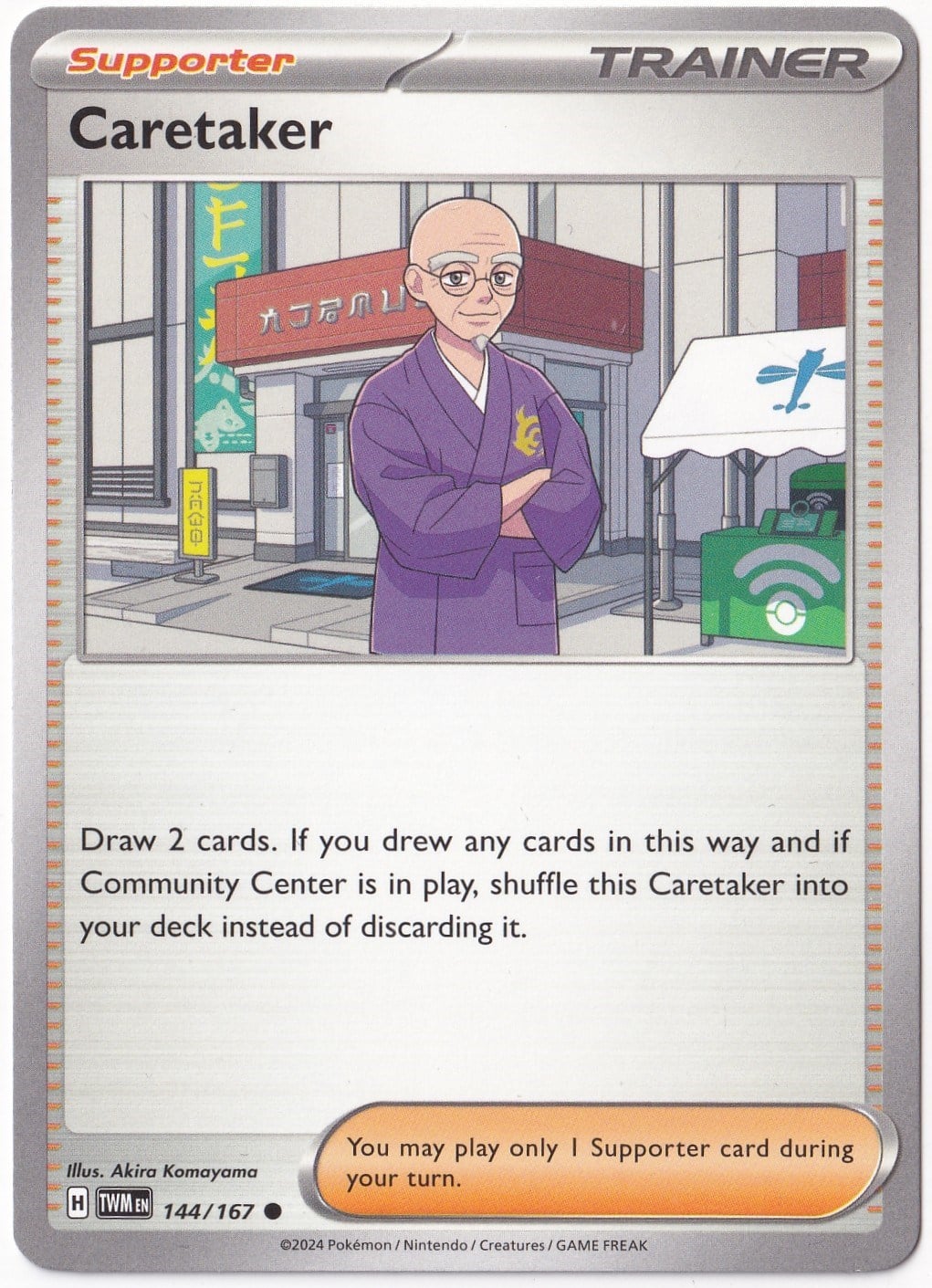 Twilight MasqueradeCaretaker 144/167 - Twilight Masquerade - Pokemon Kartı (Mint)