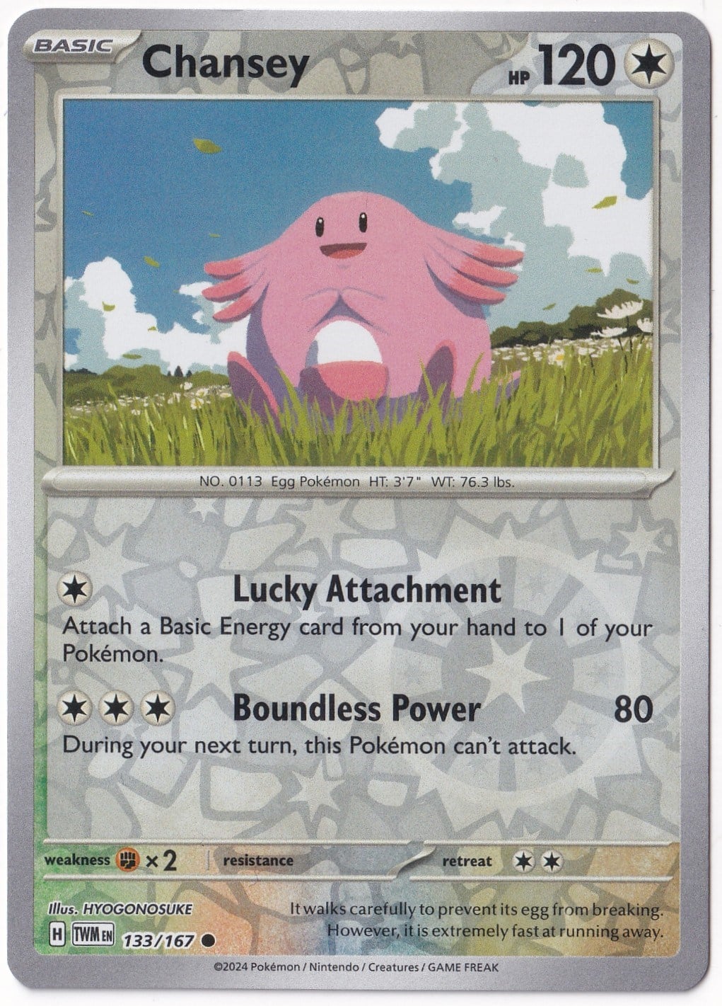 Twilight MasqueradeChansey [Reverse Holo] 133/167 - Twilight Masquerade - Pokemon Kartı (Mint)