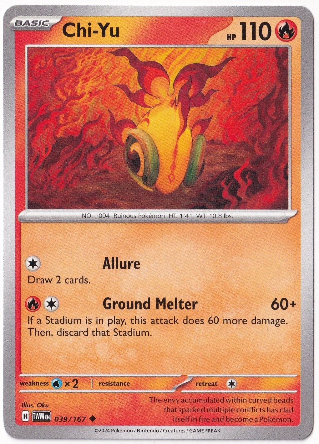 Twilight MasqueradeChi-Yu 039/167 - Twilight Masquerade - Pokemon Kartı (Mint)