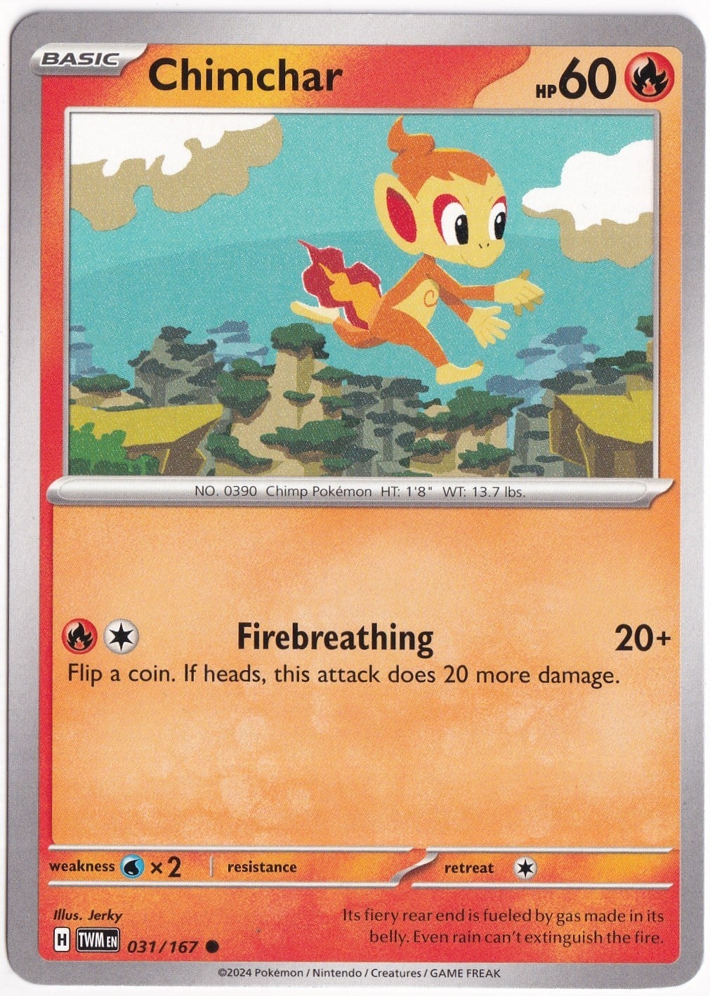 Twilight MasqueradeChimchar 031/167 - Twilight Masquerade - Pokemon Kartı (Mint)