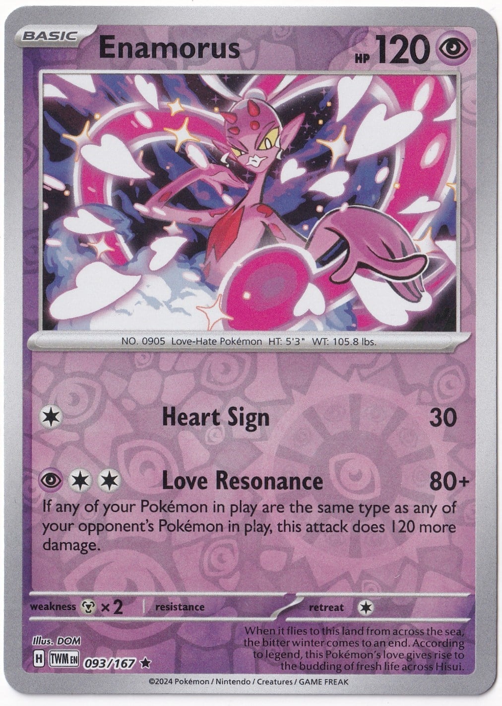 Twilight MasqueradeEnamorus [Reverse Holo] 093/167 - Twilight Masquerade - Pokemon Kartı (Mint)