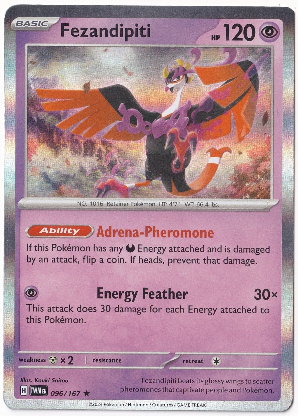 Twilight MasqueradeFezandipiti [Holo] 096/167 - Twilight Masquerade - Pokemon Kartı (Mint)