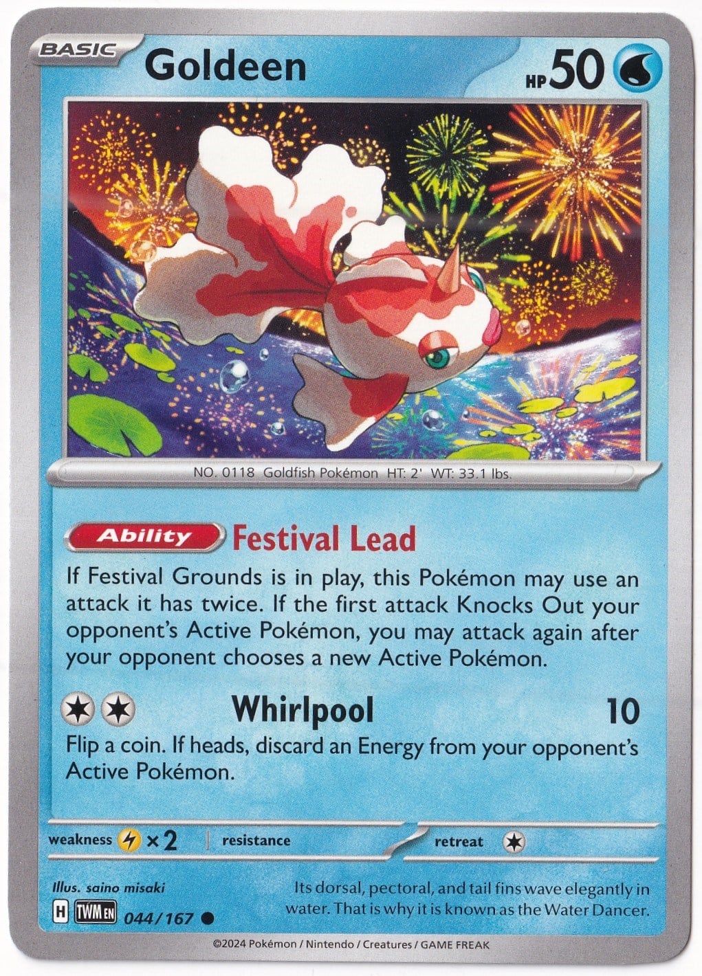 Twilight MasqueradeGoldeen 044/167 - Twilight Masquerade - Pokemon Kartı (Mint)