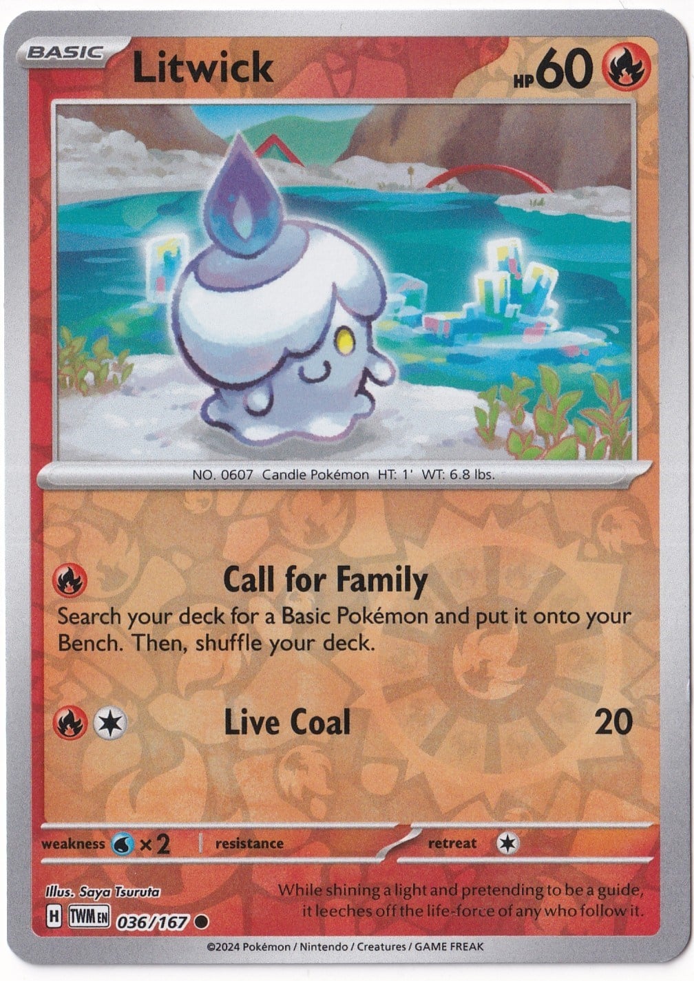 Twilight MasqueradeLitwick [Reverse Holo] 036/167 - Twilight Masquerade - Pokemon Kartı (Mint)