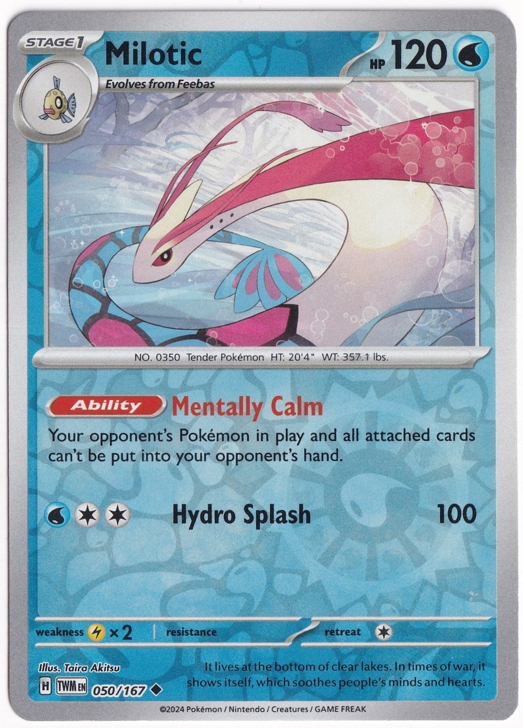 Twilight MasqueradeMilotic [Reverse Holo] 050/167 - Twilight Masquerade - Pokemon Kartı (Mint)