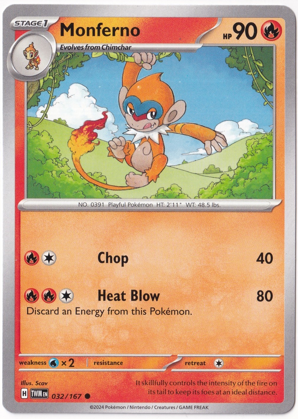 Twilight MasqueradeMonferno 032/167 - Twilight Masquerade - Pokemon Kartı (Mint)
