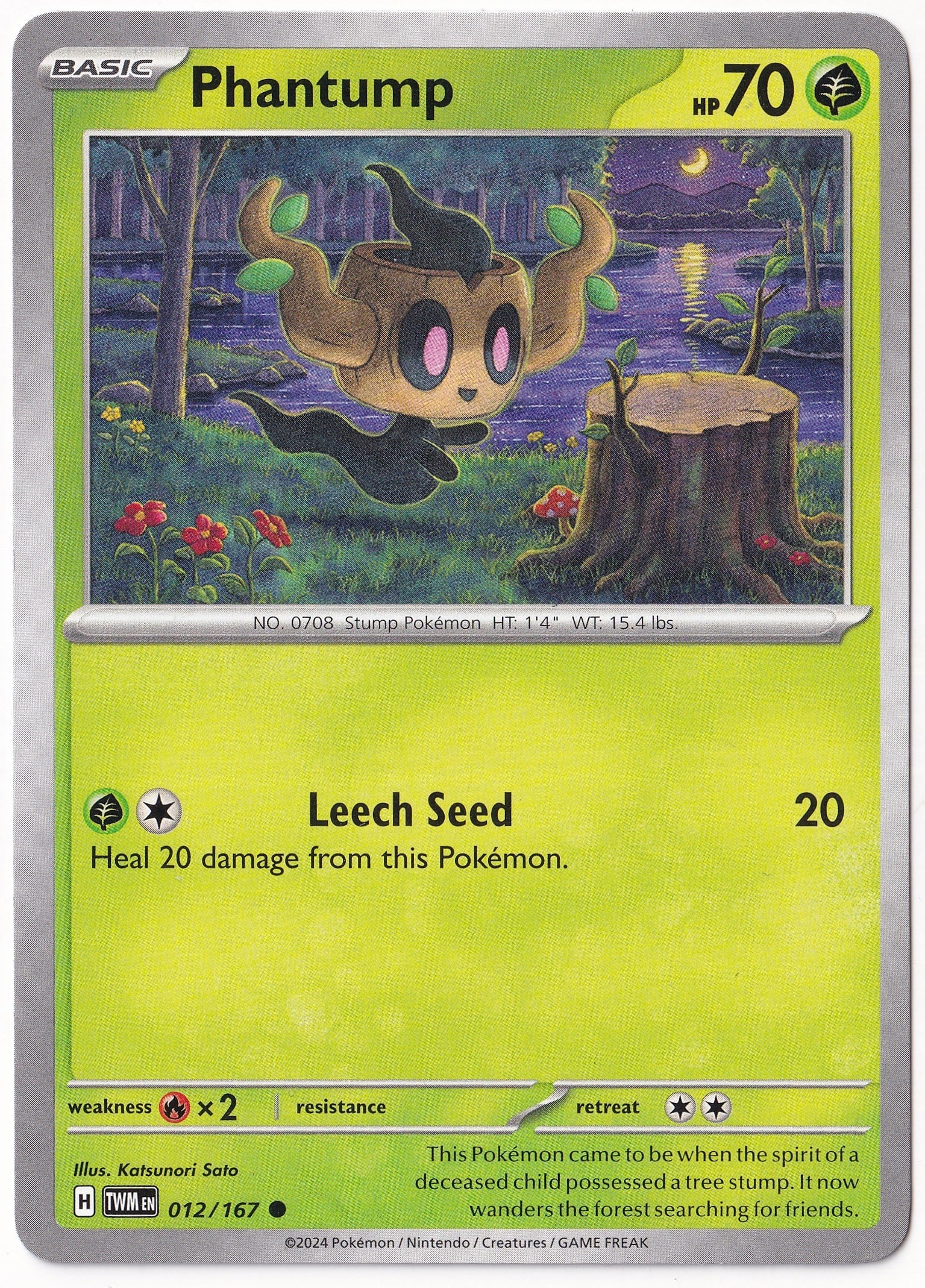 Twilight MasqueradePhantump 012/167 - Twilight Masquerade - Pokemon Kartı (Mint)