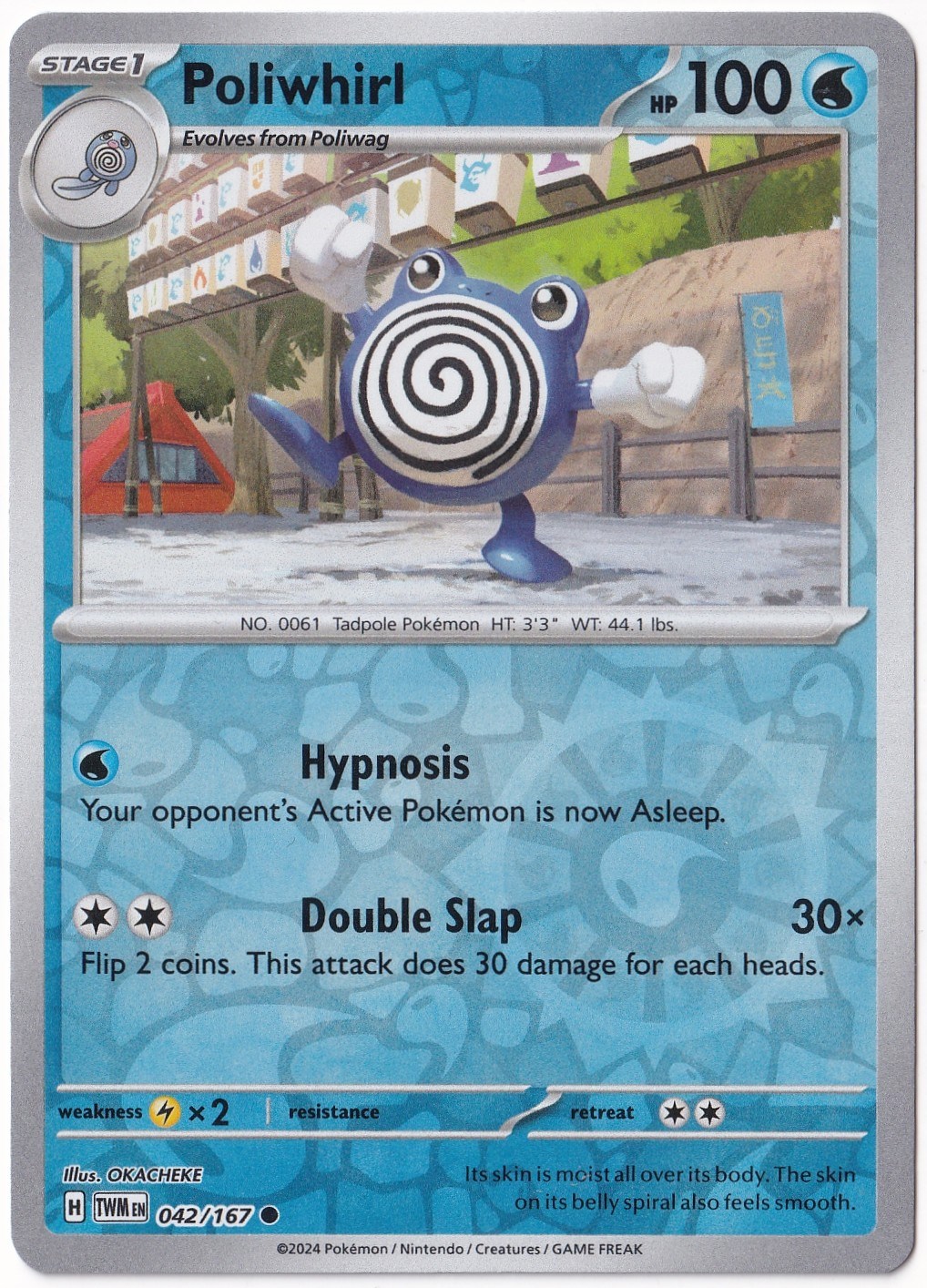 Twilight MasqueradePoliwhirl [Reverse Holo] 042/167 - Twilight Masquerade - Pokemon Kartı (Mint)