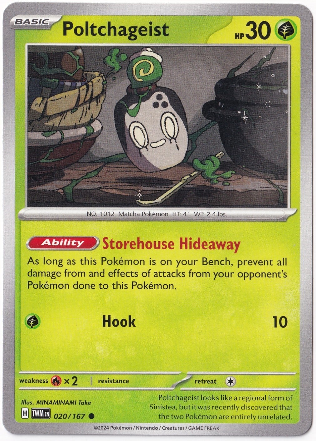 Twilight MasqueradePoltchageist 020/167 - Twilight Masquerade - Pokemon Kartı (Mint)