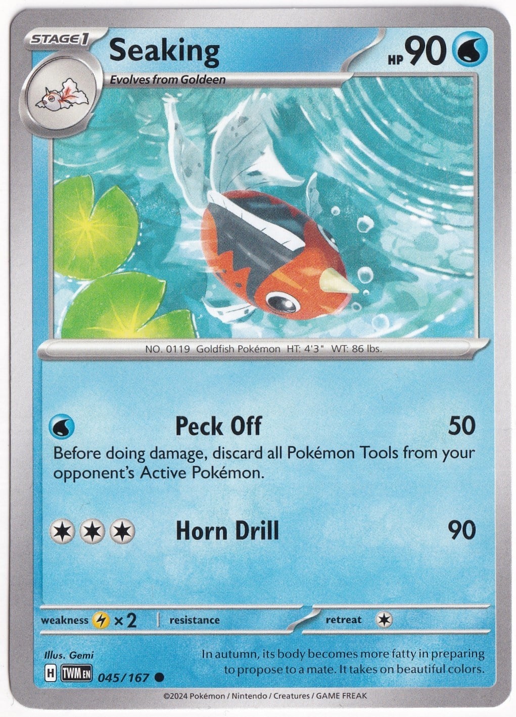 Twilight MasqueradeSeaking 045/167 - Twilight Masquerade - Pokemon Kartı (Mint)