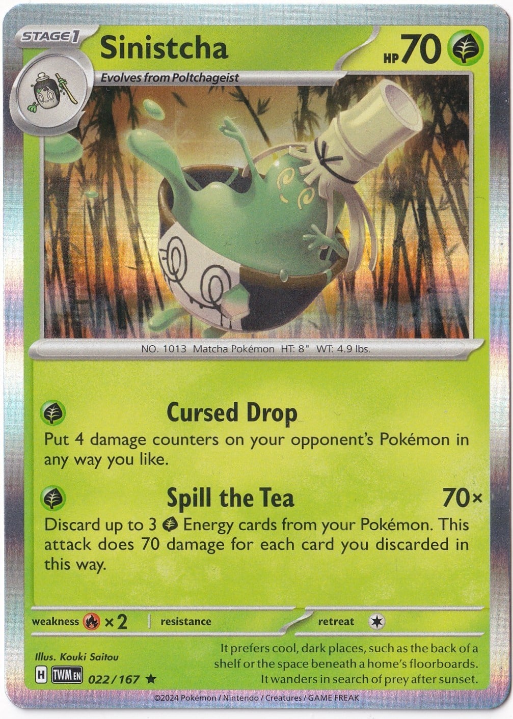 Twilight MasqueradeSinistcha 022/167 - Twilight Masquerade - Pokemon Kartı (Mint)