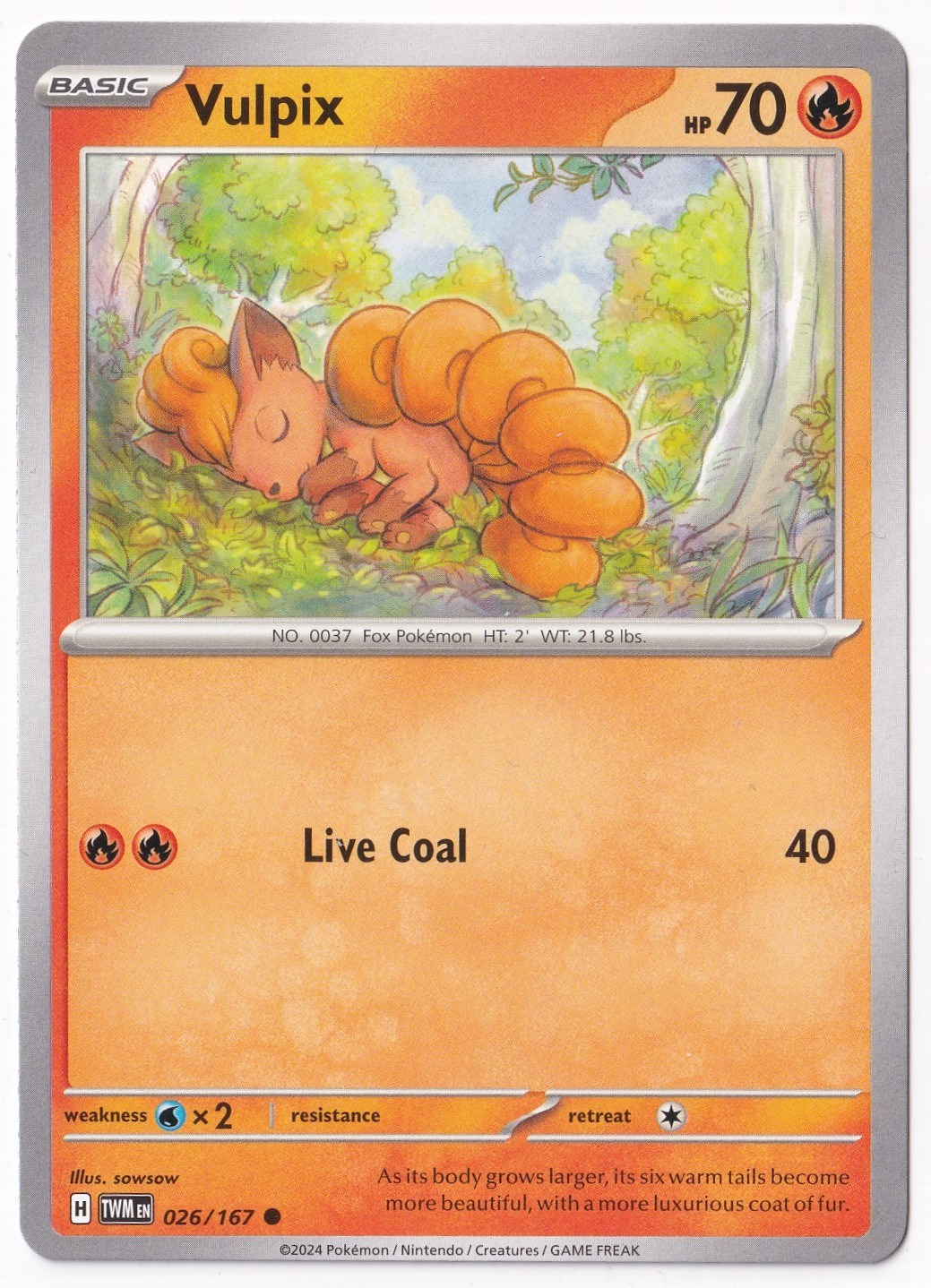 Twilight MasqueradeVulpix 026/167 - Twilight Masquerade - Pokemon Kartı (Mint)