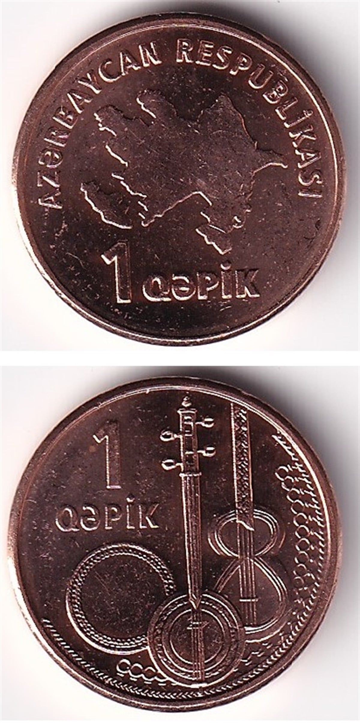 Yabancı Madeni ParalarAzerbeycan 1 Qəpik , 2006 ÇİL Madeni Para