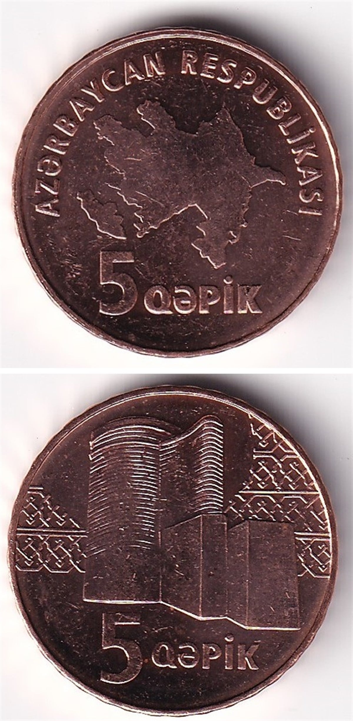 Yabancı Madeni ParalarAzerbeycan 5 Qəpik , 2006 ÇİL Madeni Para