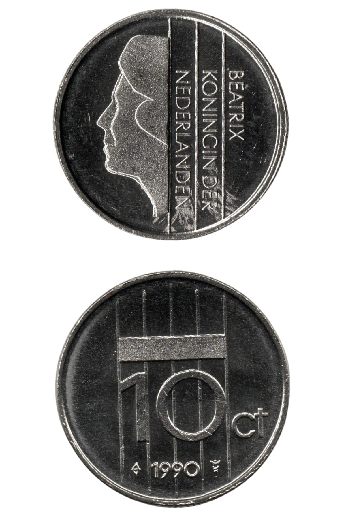 Yabancı Madeni ParalarHollanda, 10 Cent 1990, ÇİL Madeni Para