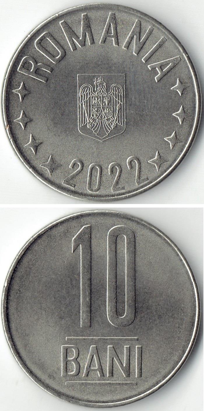 Yabancı Madeni ParalarRomanya, 10 Bani 2018-23 ÇİL