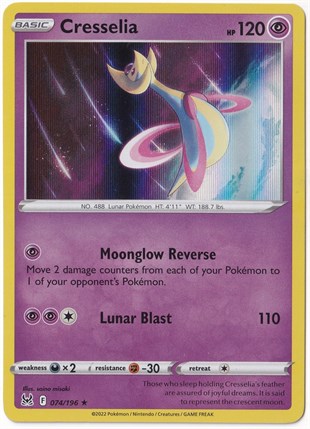 # Premium Kartlar #Cresselia [Holo] #74 - Pokemon Lost Origin - Pokemon Kartı (Mint)