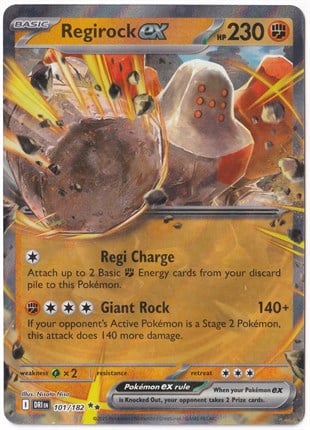 # Premium Kartlar #Regirock ex #101 - Pokemon Destined Rivals - Pokemon Kartı (Mint)