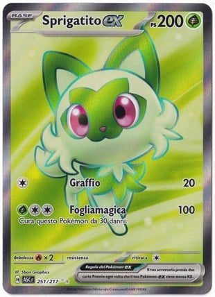 # Premium Kartlar #Sprigatito ex #251 - Pokemon İtalyanca Ascended Heroes - Pokemon Kartı (NM- Near Mint)