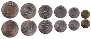 2005 ve Sonrası Dönem Madeni ParalarıTürkiye, 2005 YTL YKrş ÇİL Tam Takım