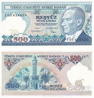 7. Emisyon7. Emisyon 2. Tertip 500 TL Seri E05, ÇİL