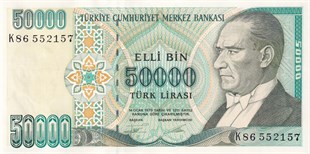 7. Emisyon7.Emisyon 2.Tertip 50.000 Türk Lirası
