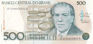 Brezilya - 500 Cruzados (1987) B834c/P212c
