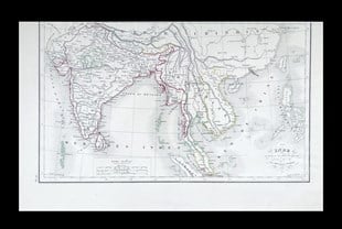 HaritaAchille Meissas et A. Michelot - Inde (1852)
