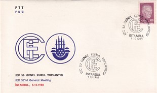 İlk Gün Zarfı (FDC)1988 IEC 52. Genel Kurul Toplantısı, İlk Gün Zarfı (FDC)