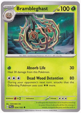 Paldea EvolvedBrambleghast 024/193 - Paldea Evolved - Pokemon Kartı (Mint)
