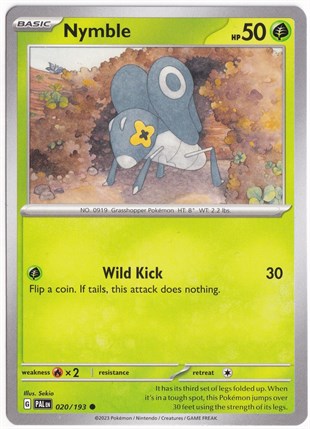 Paldea EvolvedNymble 020/193 - Paldea Evolved - Pokemon Kartı (Mint)