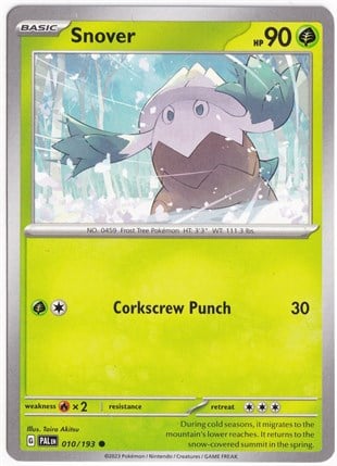 Paldea EvolvedSnover 010/193 - Paldea Evolved - Pokemon Kartı (Mint)