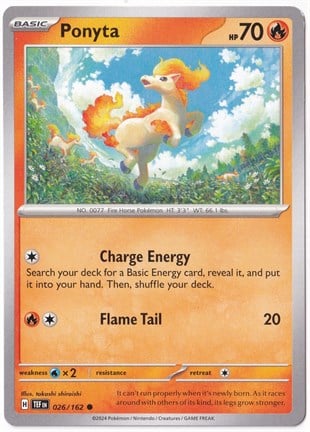Temporal ForcesPonyta 026/162 - Temporal Forces - Pokemon Kartı (Mint)