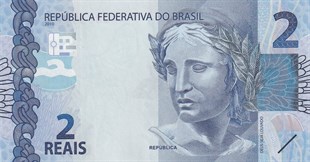 Yabancı Devletlerin Kağıt ParalarıBrezilya, 2 Reais (2010) Eski Yabancı Kağıt Para