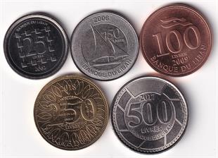 Yabancı Madeni ParalarLübnan ÇİL Yabancı Madeni Eski Para Seti (2002-18)