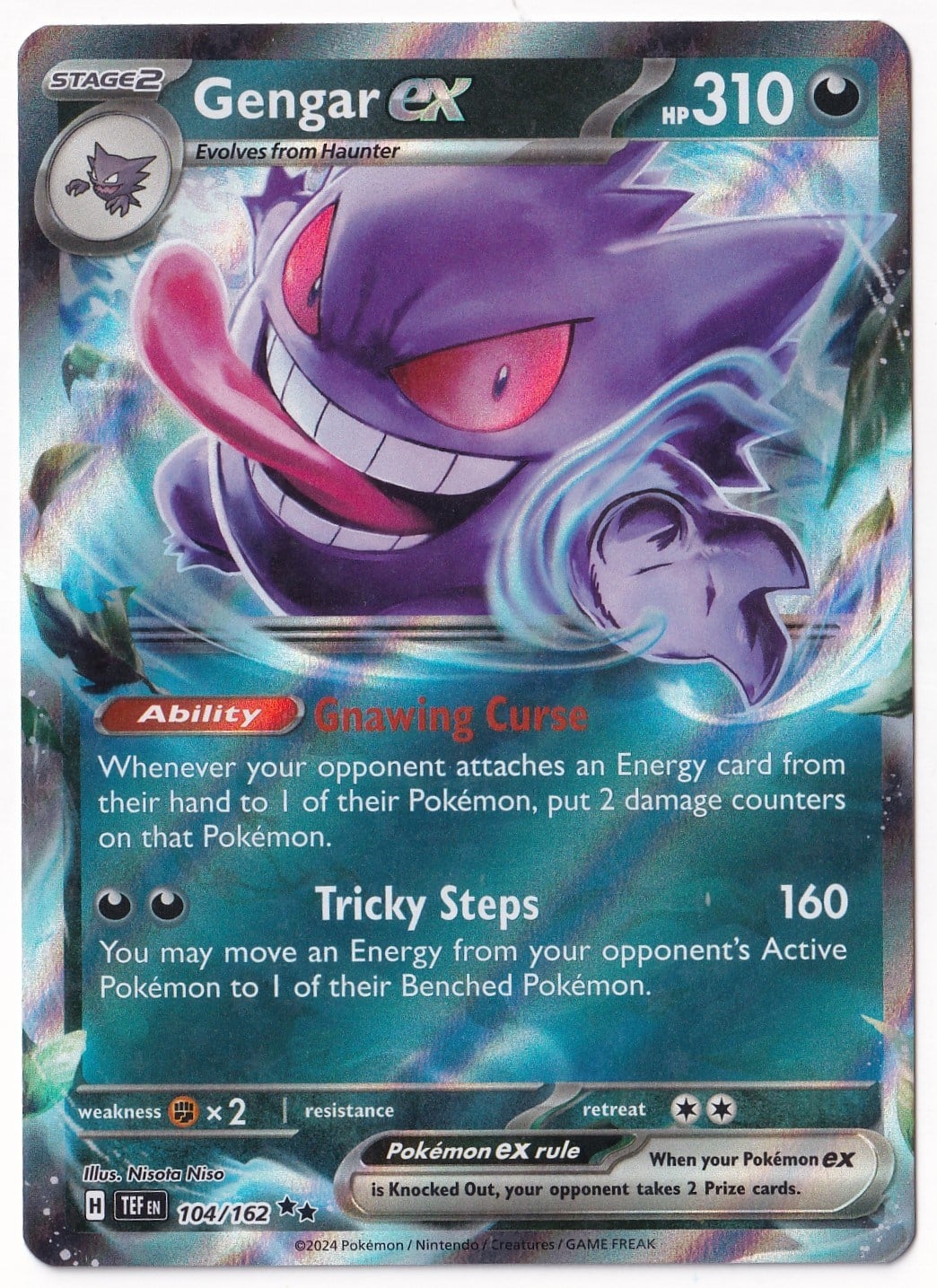 *** Özel Pokemon Kartları ***Gengar ex #104 - Pokemon Temporal Forces - Pokemon Kartı (Mint)