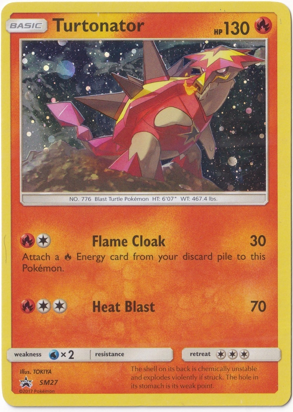 *** Özel Pokemon Kartları ***Turtonator #SM27 - Pokemon Promo - Pokemon Kartı (Mint)