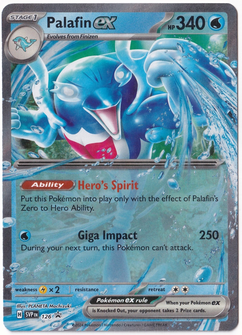 *** Özel Pokemon Kartları ***Palafin Ex #126 - Pokemon Promo - Pokemon Kartı (Mint)