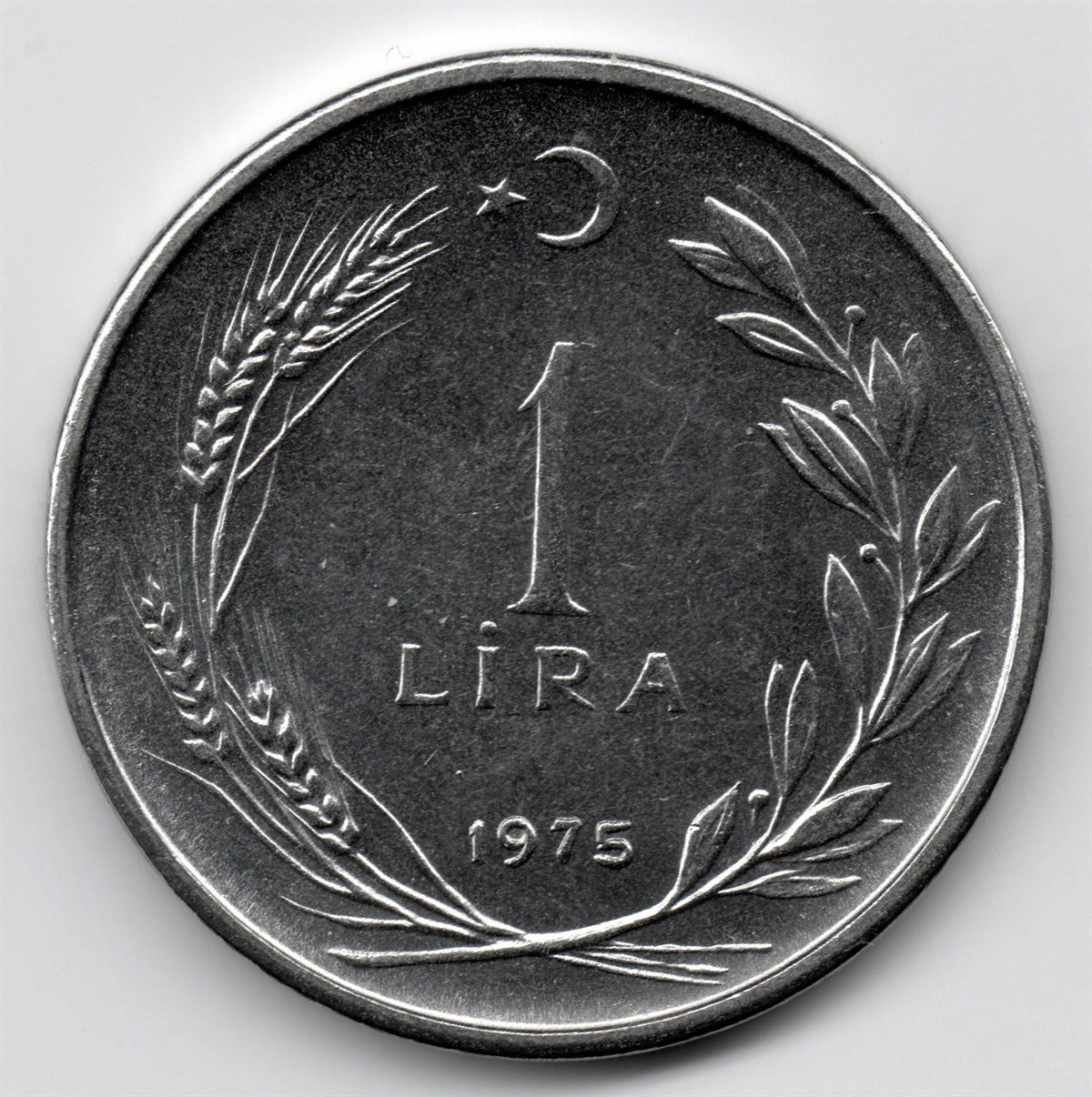 1 Lira (1975) ÇİL Eski Madeni Para | benimkoleksiyonum.com