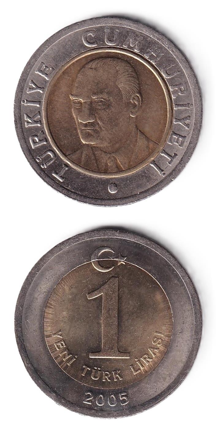2005 ve Sonrası Dönem Madeni Paraları1 Yeni Türk Lirası (2005) ÇİL Eski Madeni Para