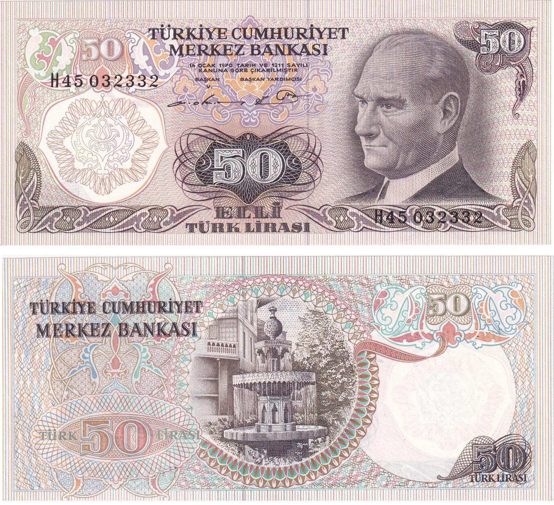 6. Emisyon6.Emisyon 1.Tertip 50 Türk Lirası, ÇİL